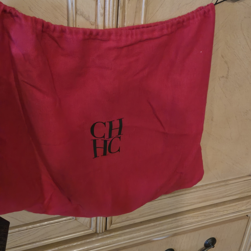 Carolina Herrera Brown and Red Tote Bag - Picture 2 of 4